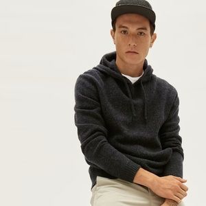 NWT Everlane Charcoal Felted Merino Hoodie (S)